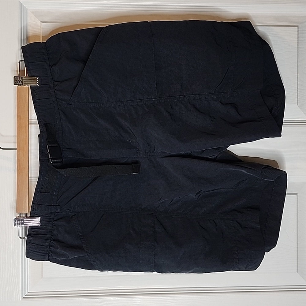 Eddie Bauer Black Ripstop Tech Pull On Shorts, Men's Size Medium